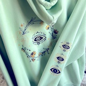 Zip hoodie embroidered